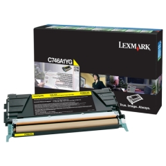 Lexmark Yellow Toner Cartridge 7K pages - LEC746A1YG Image