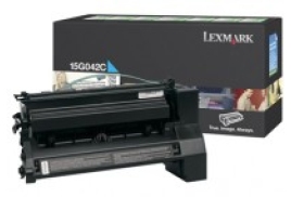 Lexmark 15G042C Toner cartridge cyan return program, 15K pages/5% for Lexmark C 752