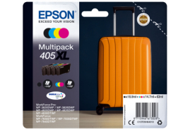 1 Full Set of Epson 405XL Ink Cartridges (4 Pack) 63ml of Ink