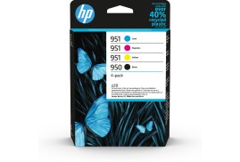 HP 950/951 Cyan Magenta Yellow Black Standard Capacity Ink Cartridge Combo 4 pack for HP OfficeJet Pro 251/276/8100/8600/8610/8620 - 6ZC65AE