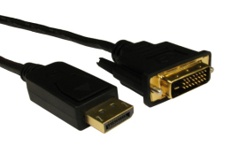 Cables Direct HDHDPORT-001-2M video cable adapter DisplayPort DVI Black