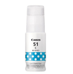 4546C001 | Original Canon GI-51C Cyan ink, contains 70ml of ink, prints up to 7,700 pages Image