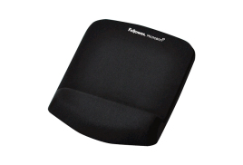 Fellowes PlushTouch Mouse Pad Wrist Rest Black 9252003