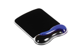 Kensington Duo Gel Mouse Pad and Wrist Rest Wave Blue Smoke 62401
