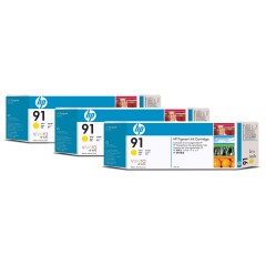 HP C9485A/91 Ink cartridge yellow 775ml Pack=3 for HP DesignJet Z 6100 Image