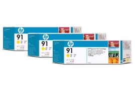 HP C9485A/91 Ink cartridge yellow 775ml Pack=3 for HP DesignJet Z 6100