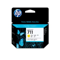 HP 711 Yellow Standard Capacity Ink Cartridge 3x 29 ml Multipack - CZ136A Image