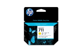 HP 711 Yellow Standard Capacity Ink Cartridge 3x 29 ml Multipack - CZ136A