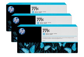 HP B6Y36A/771C Ink cartridge bright cyan 775ml Pack=3 for HP DesignJet Z 6200
