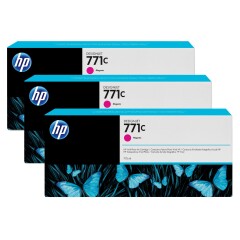 HP B6Y33A/771C Ink cartridge magenta 775ml Pack=3 for HP DesignJet Z 6200 Image