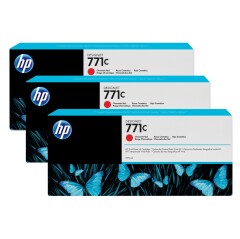 HP B6Y32A/771C Ink cartridge red 775ml Pack=3 for HP DesignJet Z 6200 Image