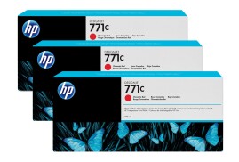 HP B6Y32A/771C Ink cartridge red 775ml Pack=3 for HP DesignJet Z 6200