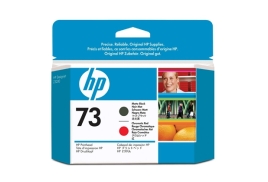 HP 73 Matte Black and Chromatic Red DesignJet Printhead