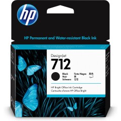HP 3ED71A|712 Ink cartridge black 80ml for HP DesignJet T 200 Image