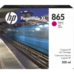 3ED71A | Original HP 865 Magenta Ink, 500ml,  PageWide XL Image