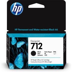 HP 3ED70A|712 Ink cartridge black 38ml for HP DesignJet T 200 Image