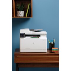 HP Color LaserJet Pro MFP M183fw, Print, Copy, Scan, Fax, 35-sheet ADF; Energy Efficient; Strong Security; Dualband Wi-Fi Image