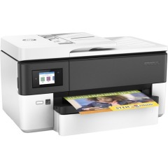 HP OfficeJet Pro 7720 Wide Format All-in-One Printer, Color, Printer for Small office, Print, copy, scan, fax, 35-sheet ADF; Front-facing USB printing; Two-sided printing Image
