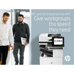 HP LaserJet Enterprise Flow MFP M635z, Print, copy, scan, fax, Scan to email; Two-sided printing; 150-sheet ADF; Energy Efficient; Strong Security Image