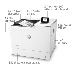 HP Color LaserJet Enterprise M652dn, Print Image