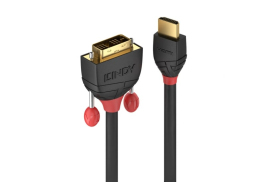 Lindy 1m HDMI to DVI Cable, Black Line