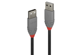 Lindy 2m USB 2.0 Type A Cable, Anthra Line