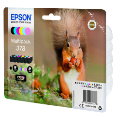 Epson C13T37884020|378 Ink cartridge multi pack Bk,C,M,Y,LC,LM Blister Radio Frequency 5,5ml 3x4,1ml Image