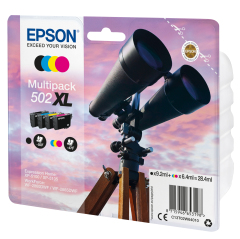 Epson C13T02W64020 (502) Ink cartridge multi pack, 9,2ml + 3x6,4ml, Pack qty 4 Image