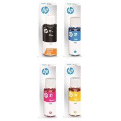 Multipack of HP 32 & HP 31 ink bottles for HP Smart Tank Printers Image