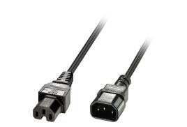 Lindy 2m IEC C14 to IEC C15 Extension Cable