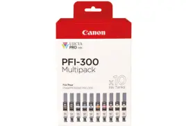 4192C008 | Multipack of Canon PFI-300 inks for ImagePrograf Pro 300 printer, 1 set of all 10 inks