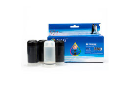 Universal Refill Kit for refilling your own ink cartridges, Black Ink, 3 x 30 ml,  Includes 1 x 30 ml Cleaning Solution