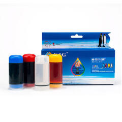 Universal Refill Kit for refilling your colour ink cartridges, 1 x Cyan + 1 x Magenta + 1 x Yellow + 1 x Cleaning solution, 30 ml each Image
