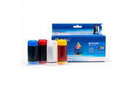 Universal Refill Kit for refilling your colour ink cartridges, 1 x Cyan + 1 x Magenta + 1 x Yellow + 1 x Cleaning solution, 30 ml each