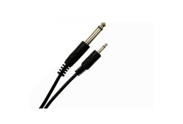 Cables Direct 2M6M3-001 audio cable 1 m 3.5mm 6.35mm Black