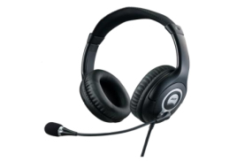 Acer GP.HDS11.00T headphones/headset Wired Head-band Black, Grey
