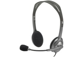 Logitech H111 Stereo Headset Wired Head-band Office/Call center Grey