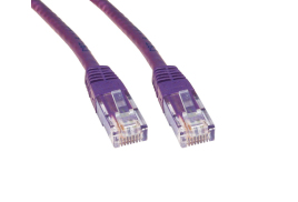 Cables Direct 3m Cat6 networking cable Violet U/UTP (UTP)