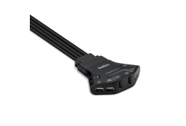 Belkin F1DN202FLP-DP-3 KVM cable Black 1.8 m