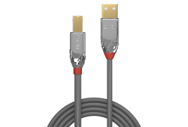 Lindy 2m USB 2.0 Type A to B Cable, Cromo Line