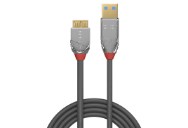 Lindy 0,5m USB 3.0 Type A to Micro-B Cable, Cromo Line