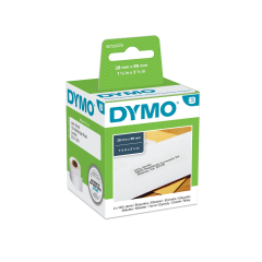 Dymo LabelWriter Standard Address Label 28x89mm 130 Labels Per Roll White (Pack 2) Image