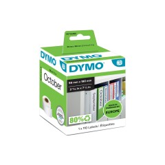 Dymo 99019/S0722480 DirectLabel-etikettes Folder, 110 pages 190mm x 59mm for Dymo 400 Duo/60mm Image