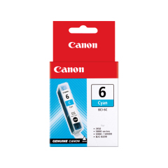 Canon BCI6C Cyan Standard Capacity Ink Cartridge 13ml - 4706A002 Image