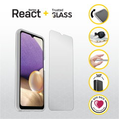 OtterBox React + Trusted Glass Series for Samsung Galaxy A32 5G, transparent Image