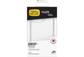 OtterBox React + Trusted Glass Series for Apple iPhone 13 Pro, transparent