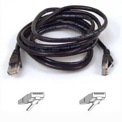 Belkin RJ45 CAT-6 Snagless STP Patch Cable 5m black networking cable Image