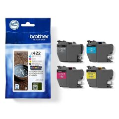 1 Full set Brother LC422 ink cartridges 550 pages each - LC422VAL Image