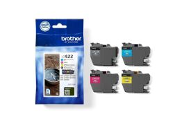 Brother Standard Capacity Black/Colour Ink Cartridge Value Pack 550 pages - LC422VAL
