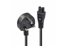 Lindy 3m UK 3 Pin Plug to IEC C5 